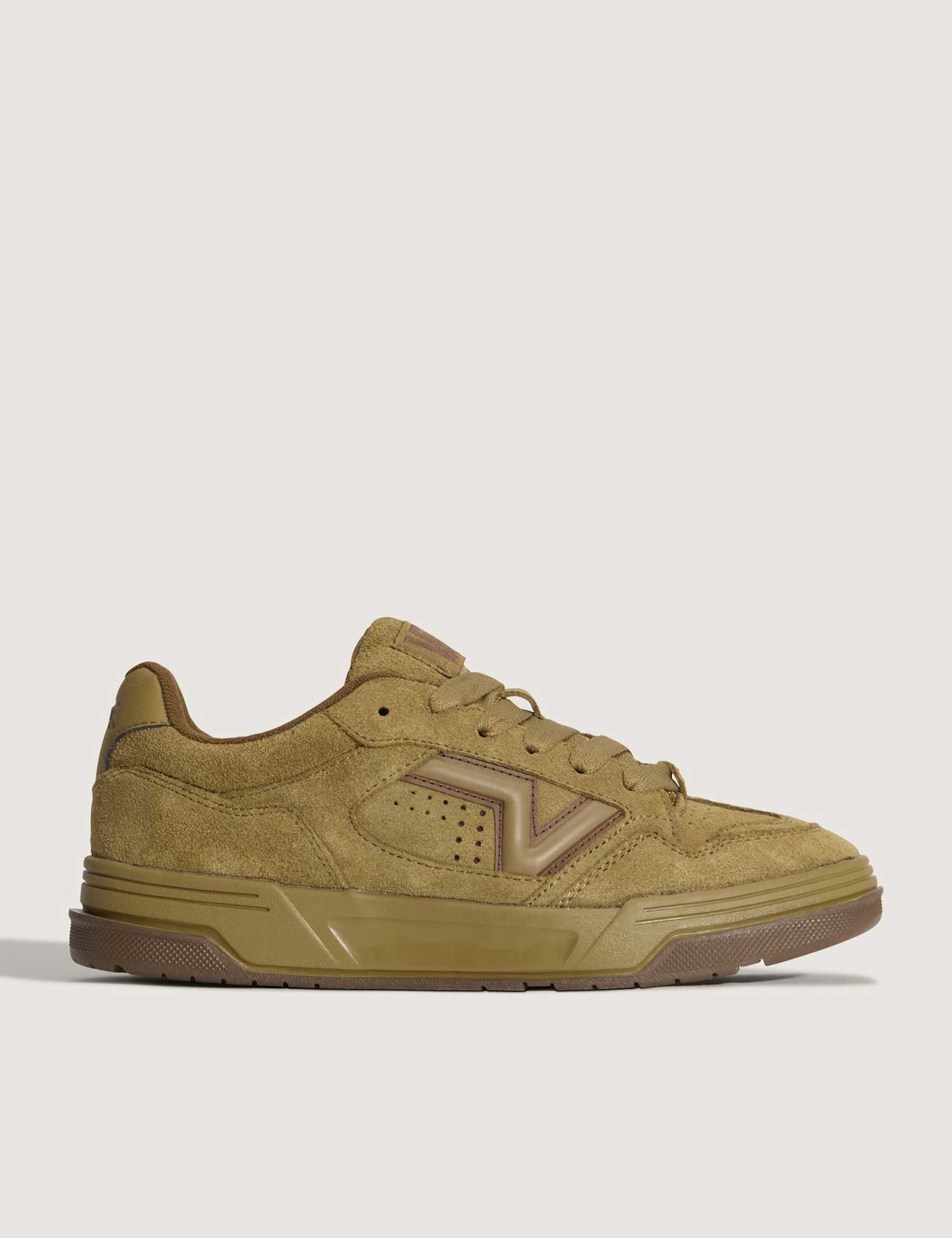 Vans Upland Leather Lace Up Trainers Medium Brown