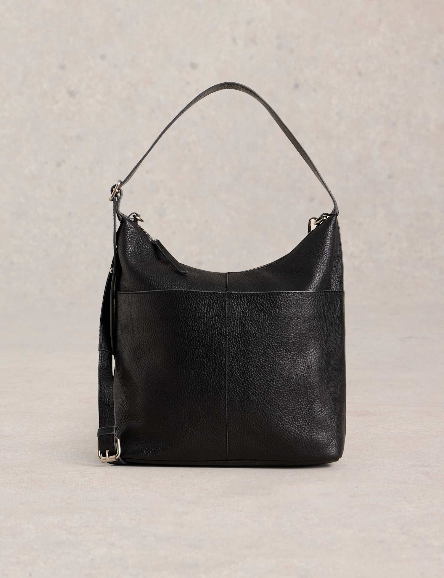 White Stuff Leather Cross Body Bag Black