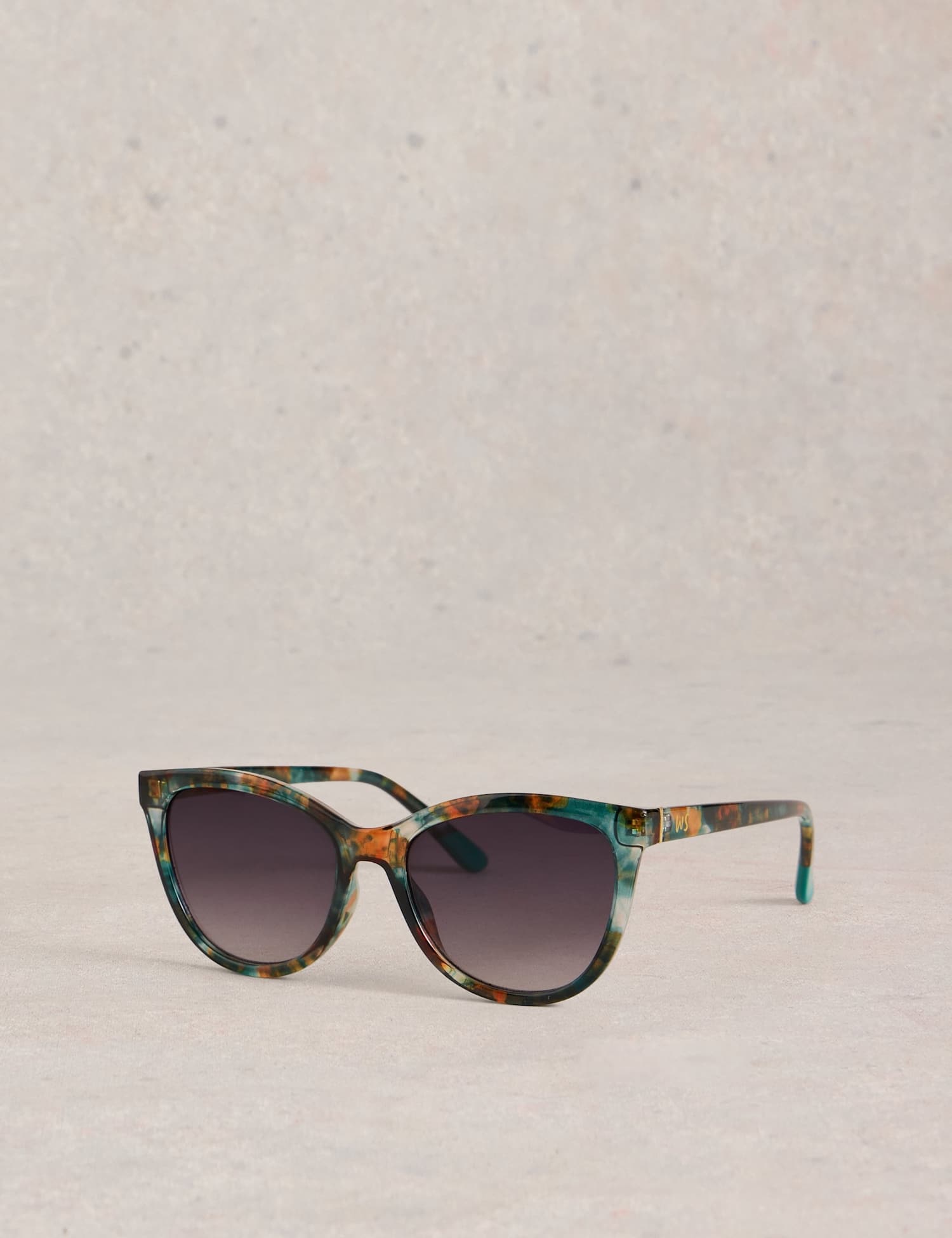 White Stuff Cat Eye Sunglasses Black Mix