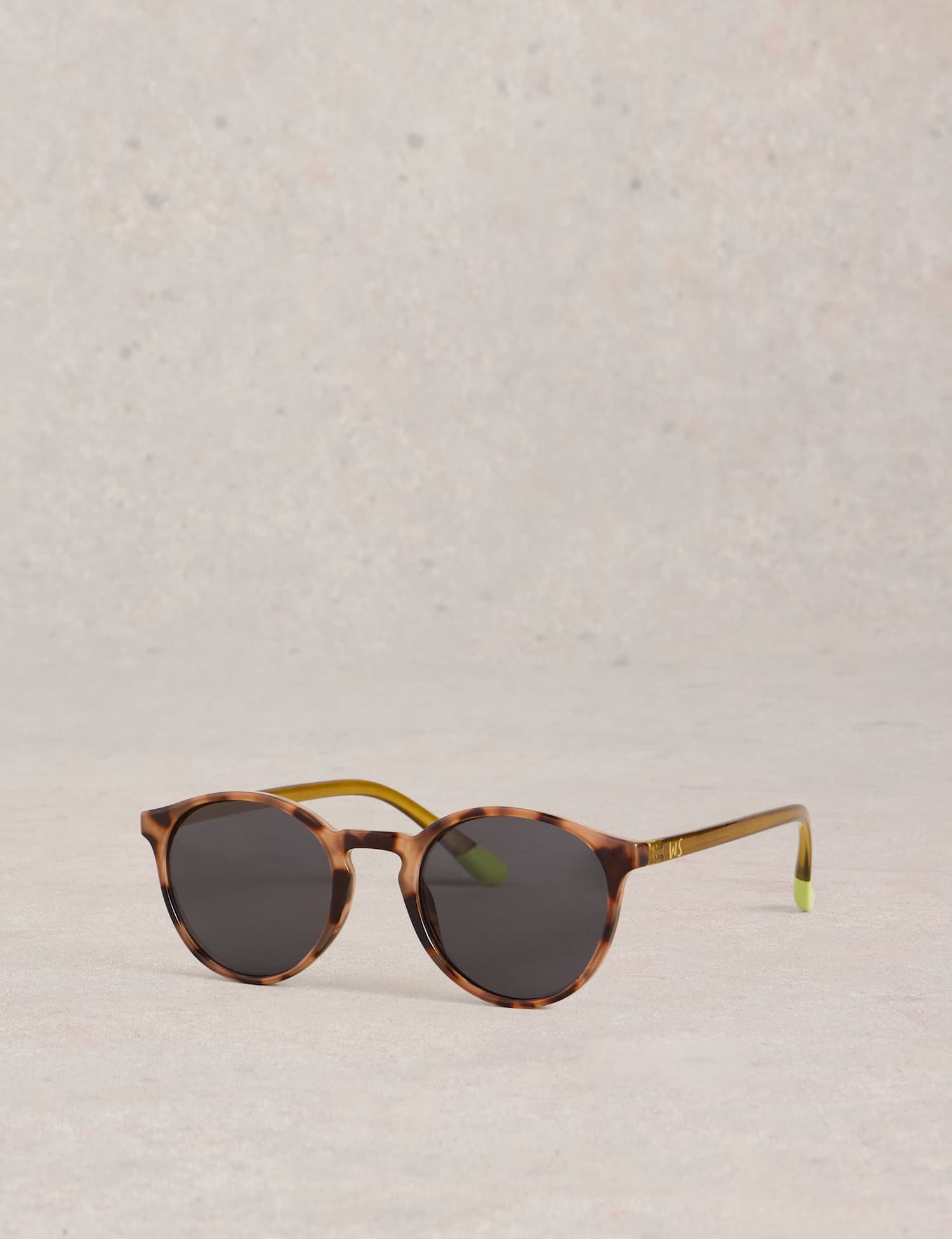 White Stuff Round Sunglasses Brown Mix