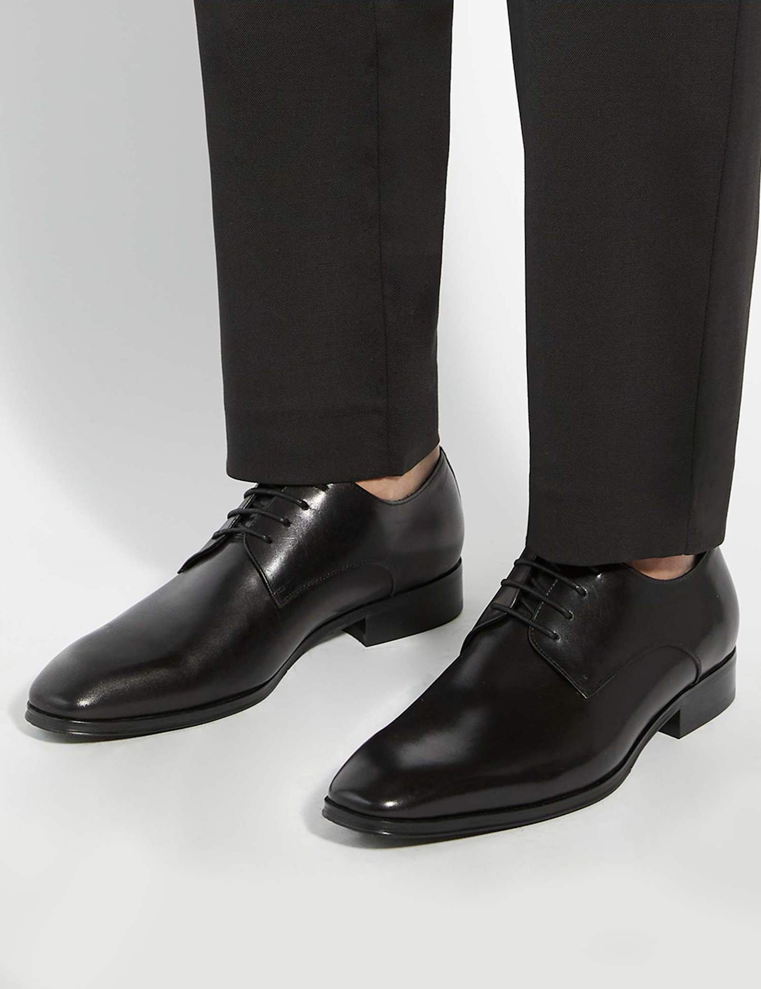 Dune London Leather Oxford Shoes Black