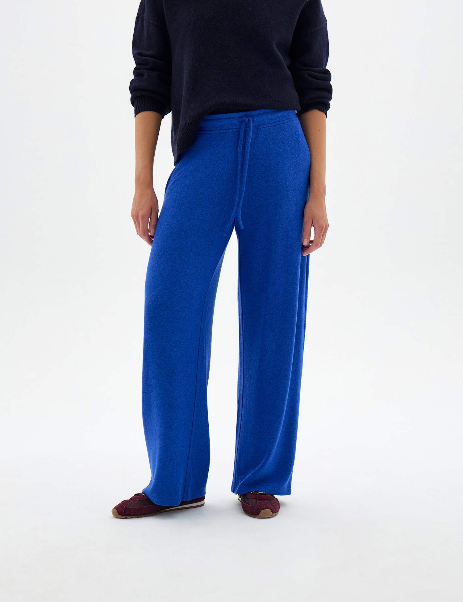 HUSH Supersoft Drawstring Wide Leg Joggers Bright Blue