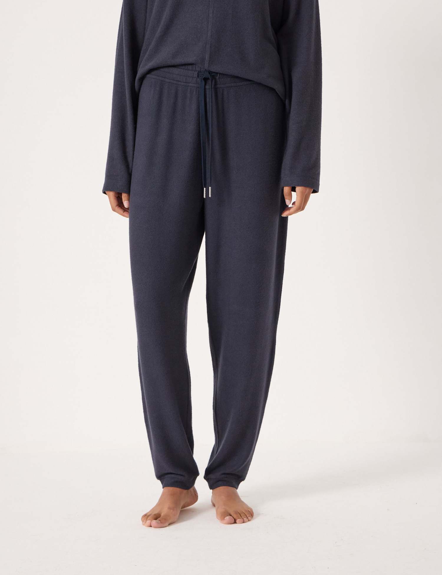 HUSH Supersoft Drawstring Cuffed Joggers Navy