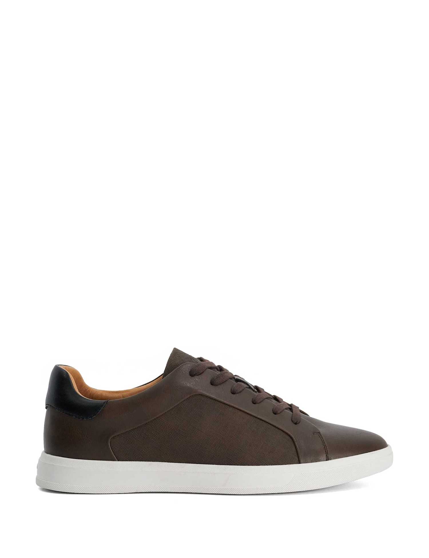 Dune London Lace Up Trainers Brown