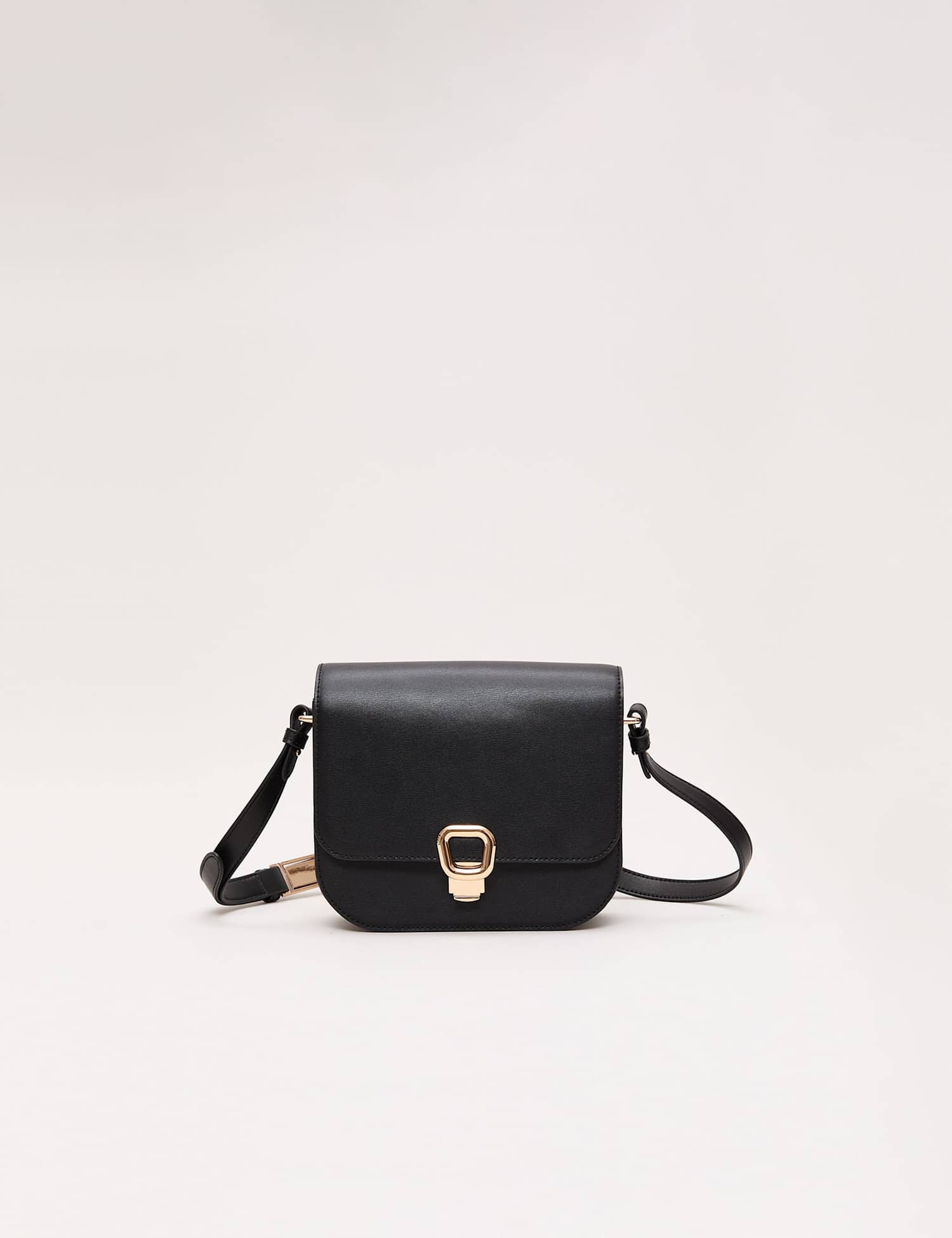 Phase Eight Leather Cross Body Bag Black