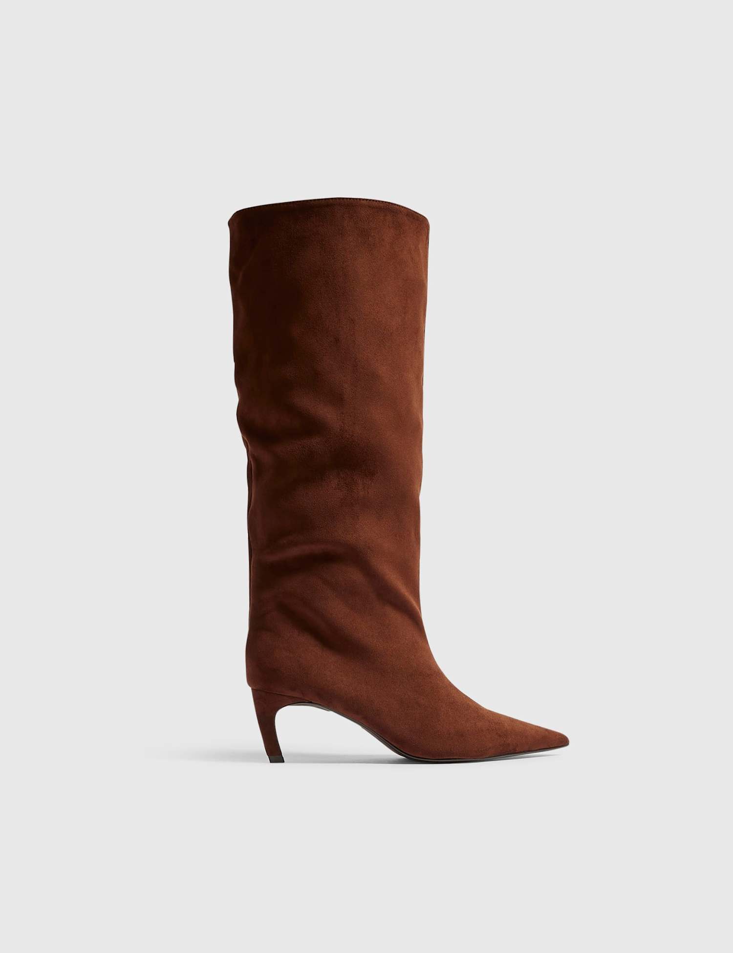River Island Stiletto Heel Knee High Boots Brown