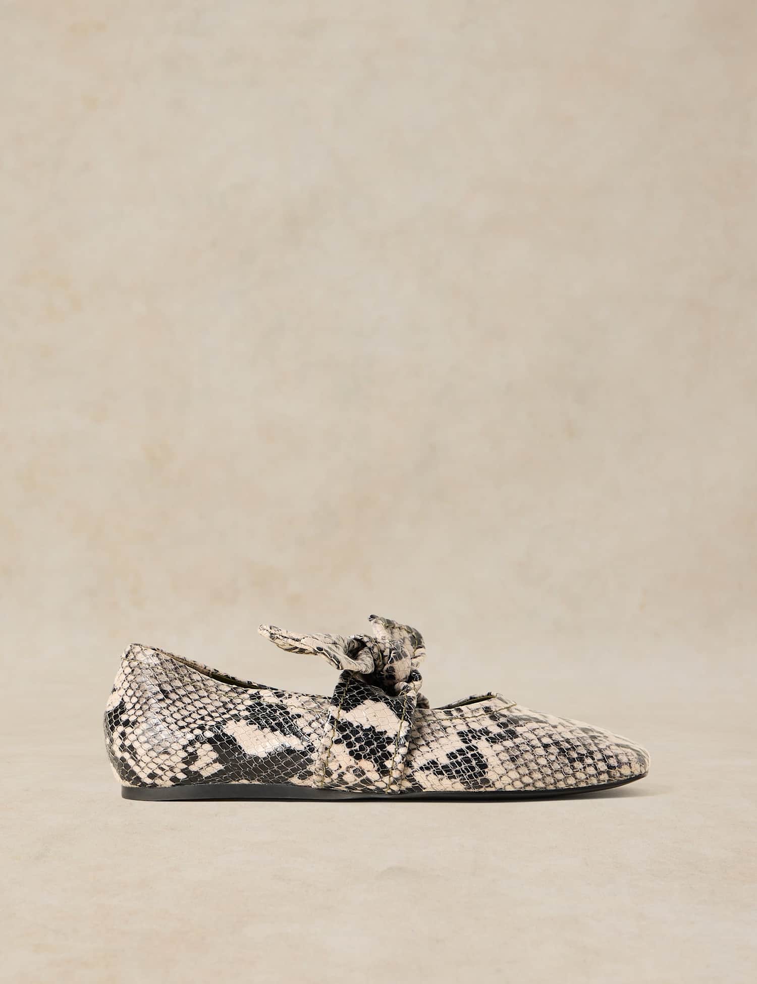 White Stuff Darla Leather Slip On Flatform Pumps Natural Mix
