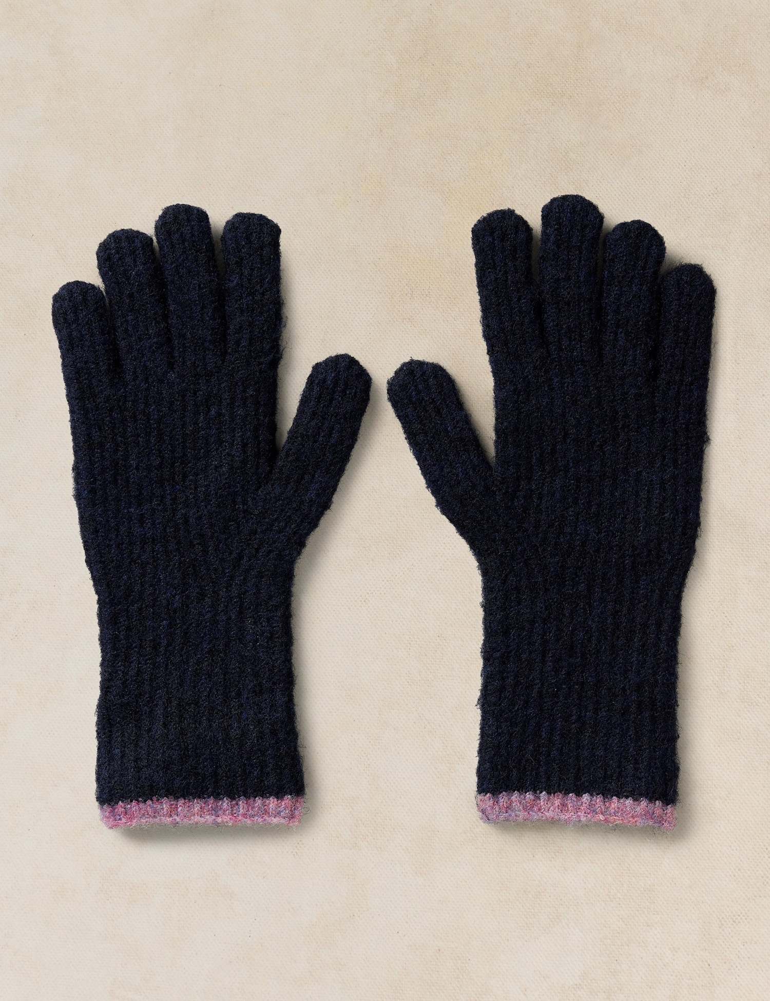 White Stuff Emma Knitted Gloves Dark Navy
