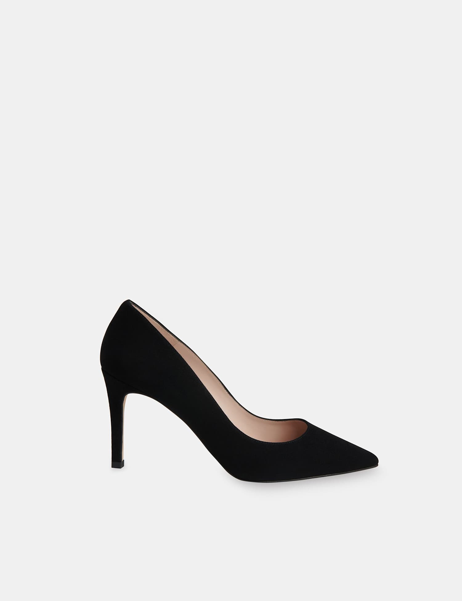 Whistles Suede Stiletto Court Shoes Black