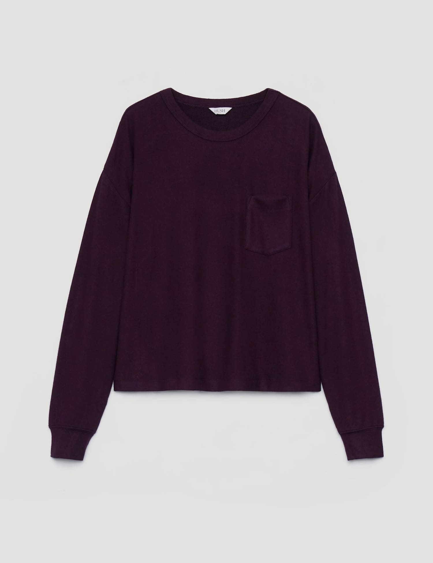 HUSH Supersoft Pyjama Top Plum