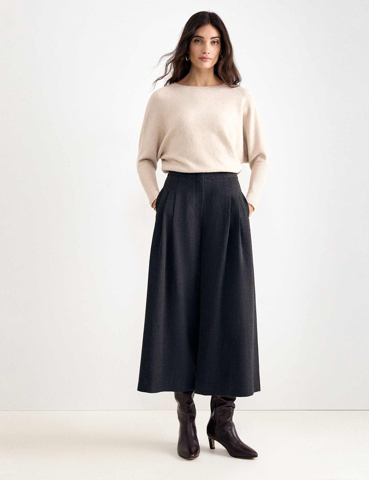 Phase Eight Wide Leg Culottes Grey