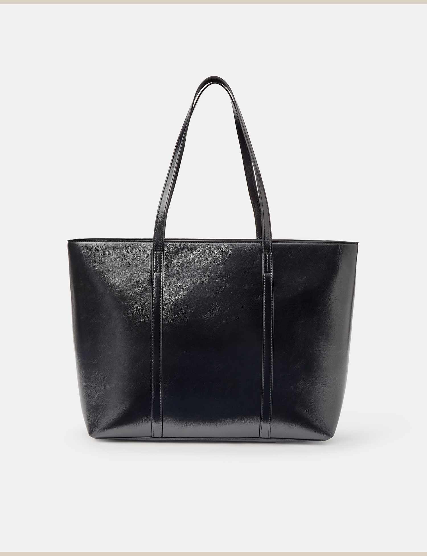 ACCESSORIZE Faux Leather Tote Bag Black