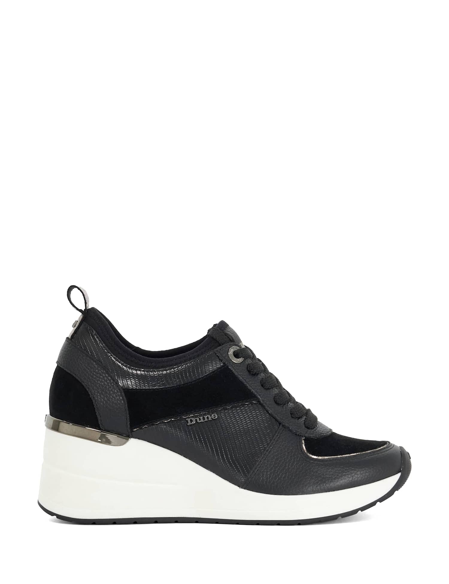 Dune London Suede Trainers Black