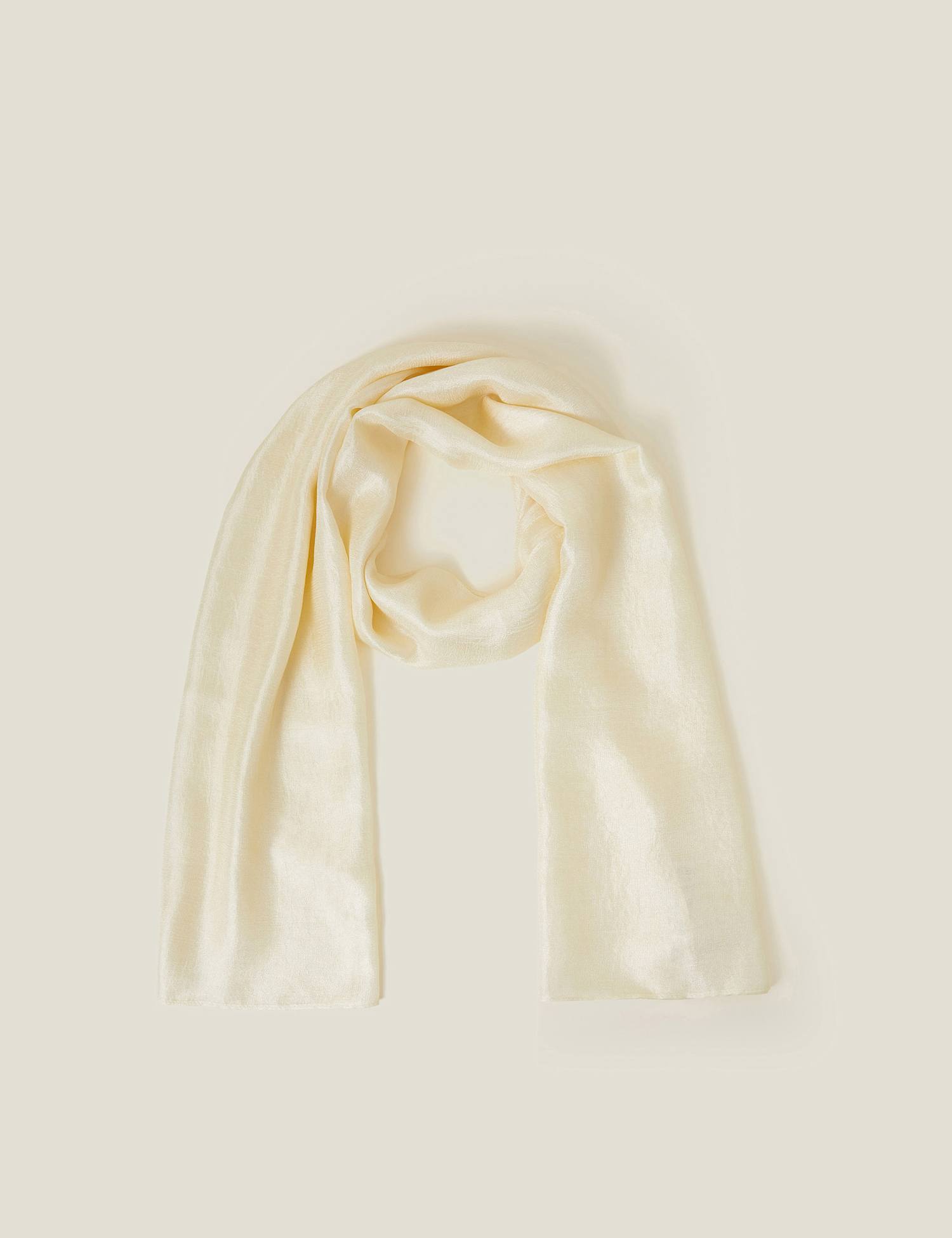 ACCESSORIZE Woven Shimmer Scarf Ivory