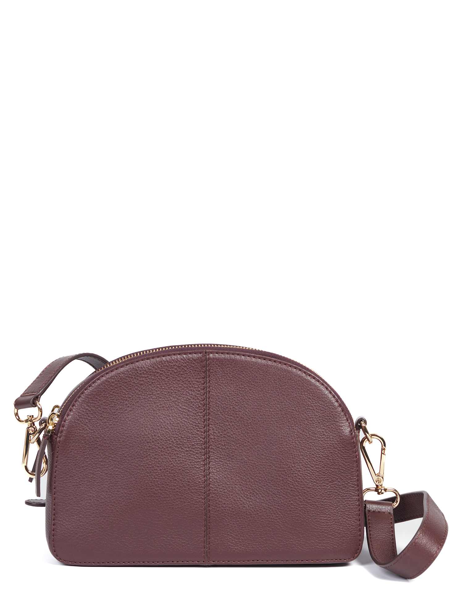 Jones Bootmaker Leather Cross Body Bag Burgundy