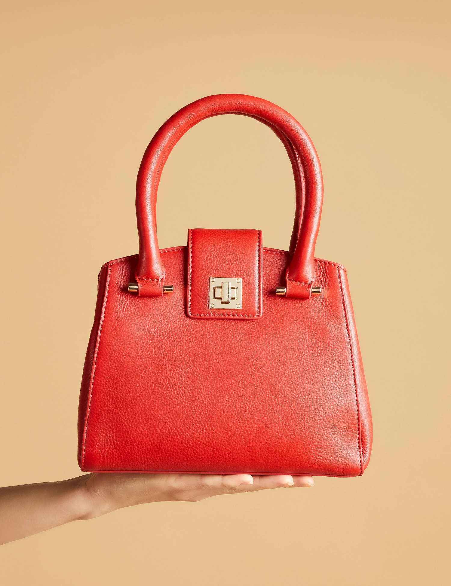 Jones Bootmaker Jones bootmaker leather handbag Red