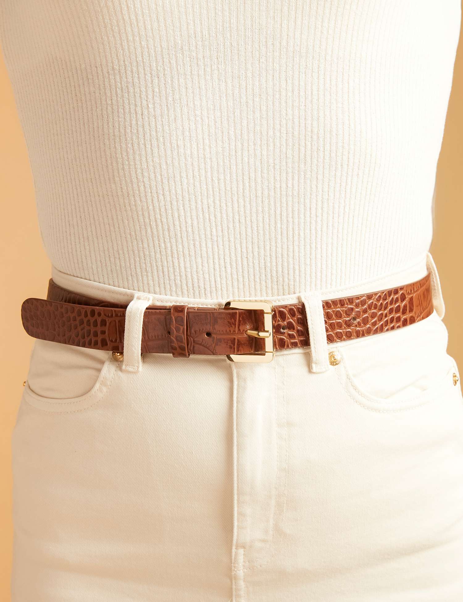 Jones Bootmaker Jones Bootmaker Odetta Leather belt Tan