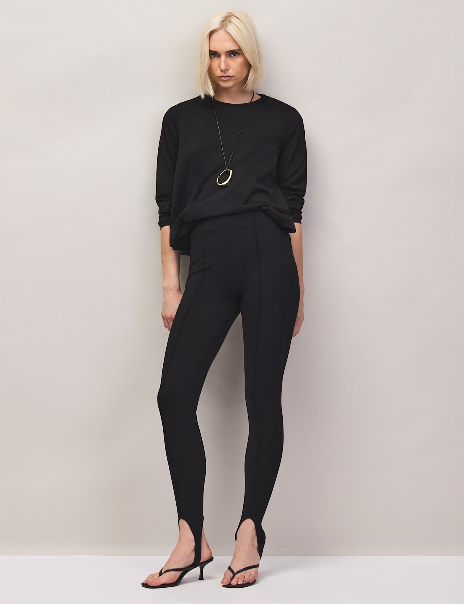 RO&ZO Stirrup Leggings Black