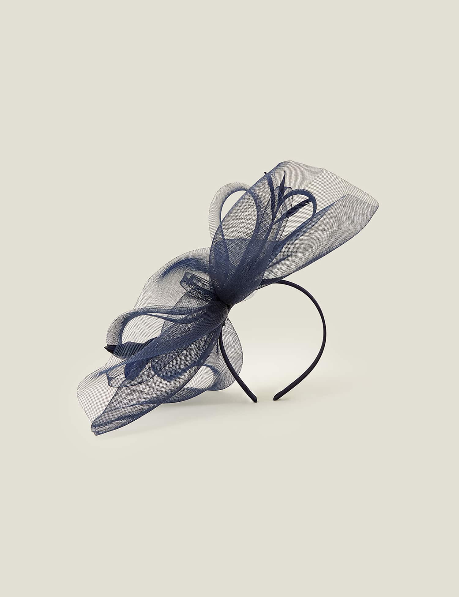 ACCESSORIZE Bow Fascinator Navy