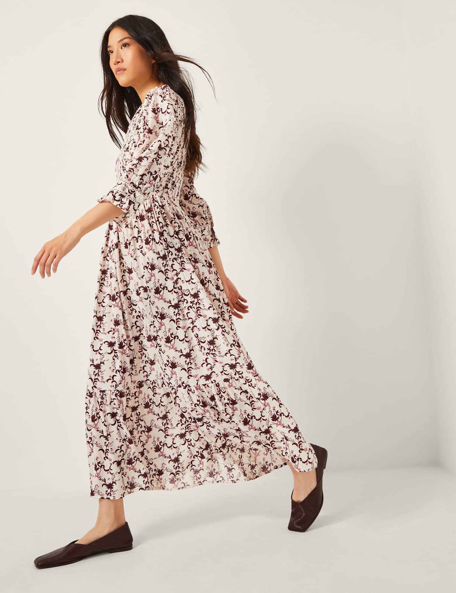 Monsoon Jacqueline Dress Ivory