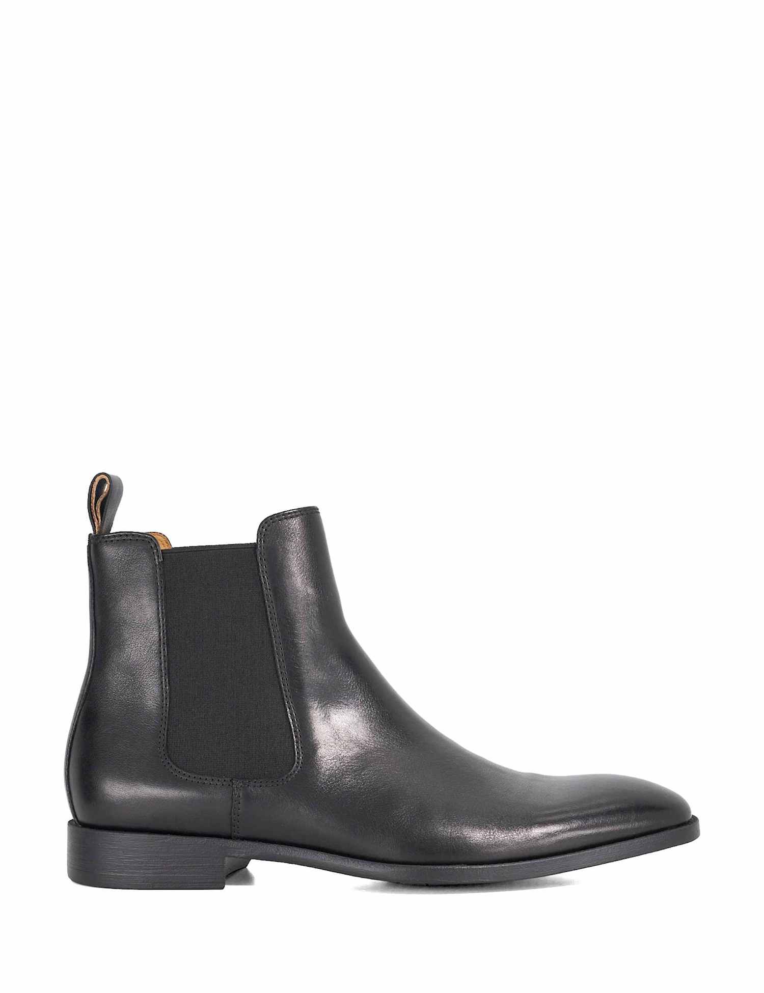 Dune London Leather Pull-On Chelsea Boots Black