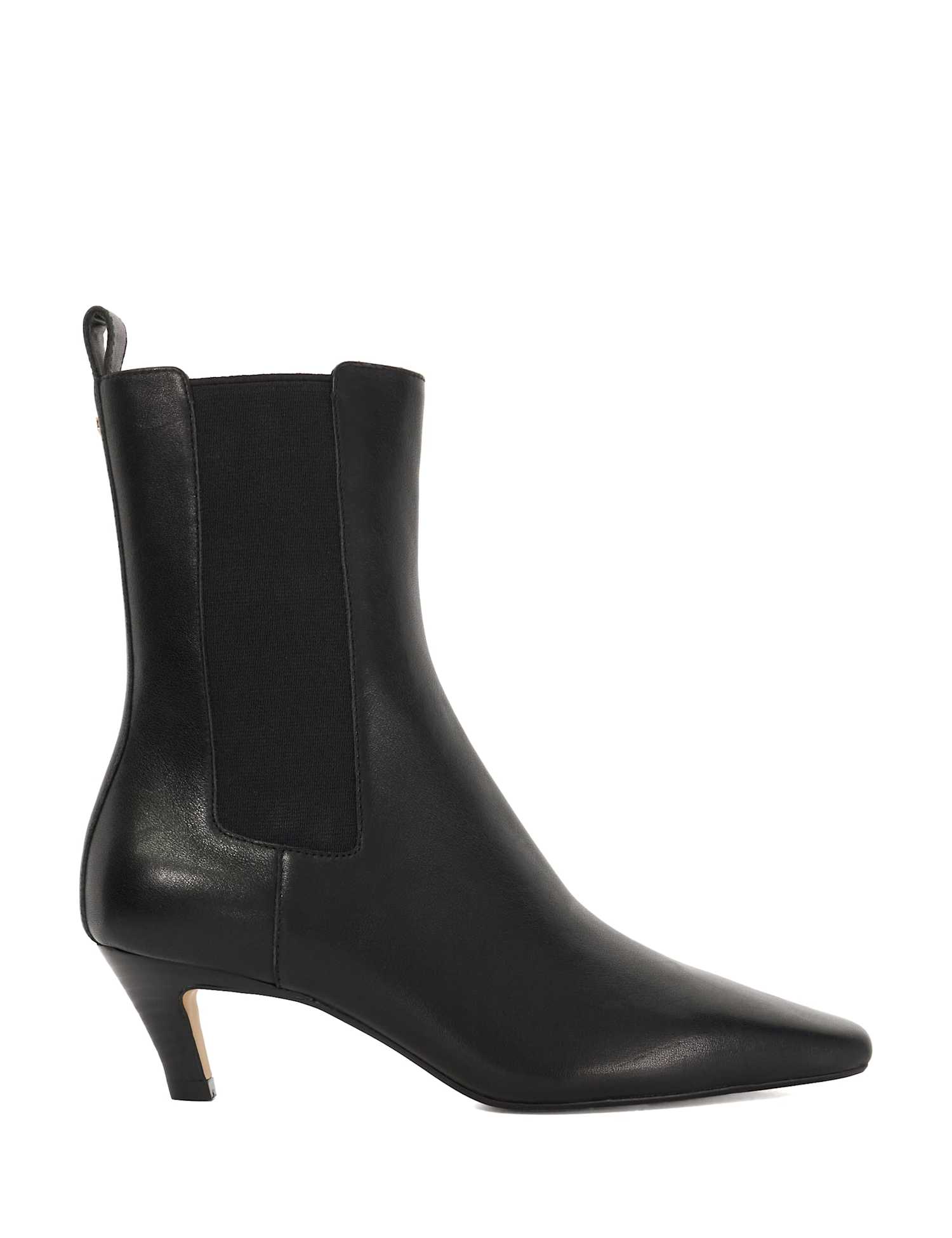 Dune London Kitten Heel Ankle Boots Black