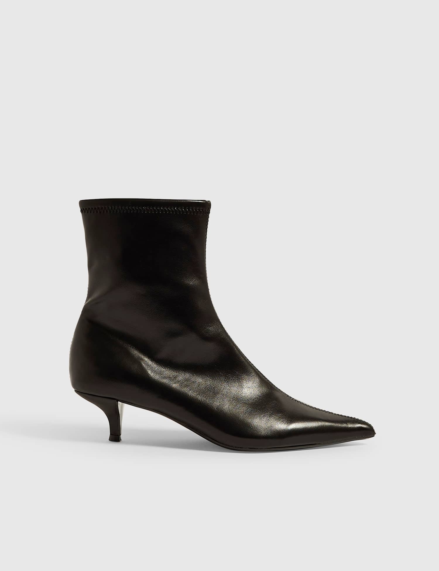 River Island Stiletto Heel Sock Boots Black