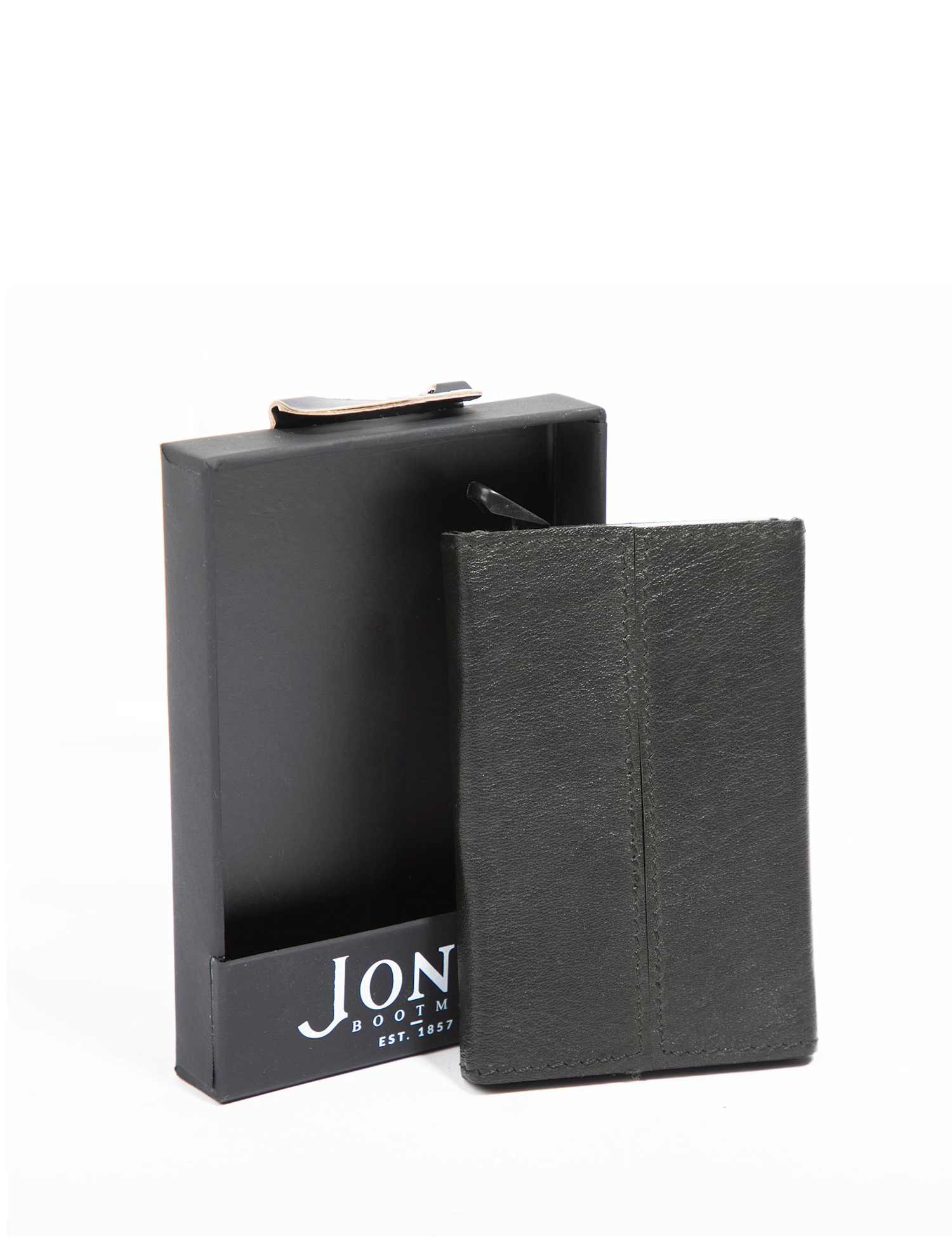 Jones Bootmaker Leather Card Holder Black