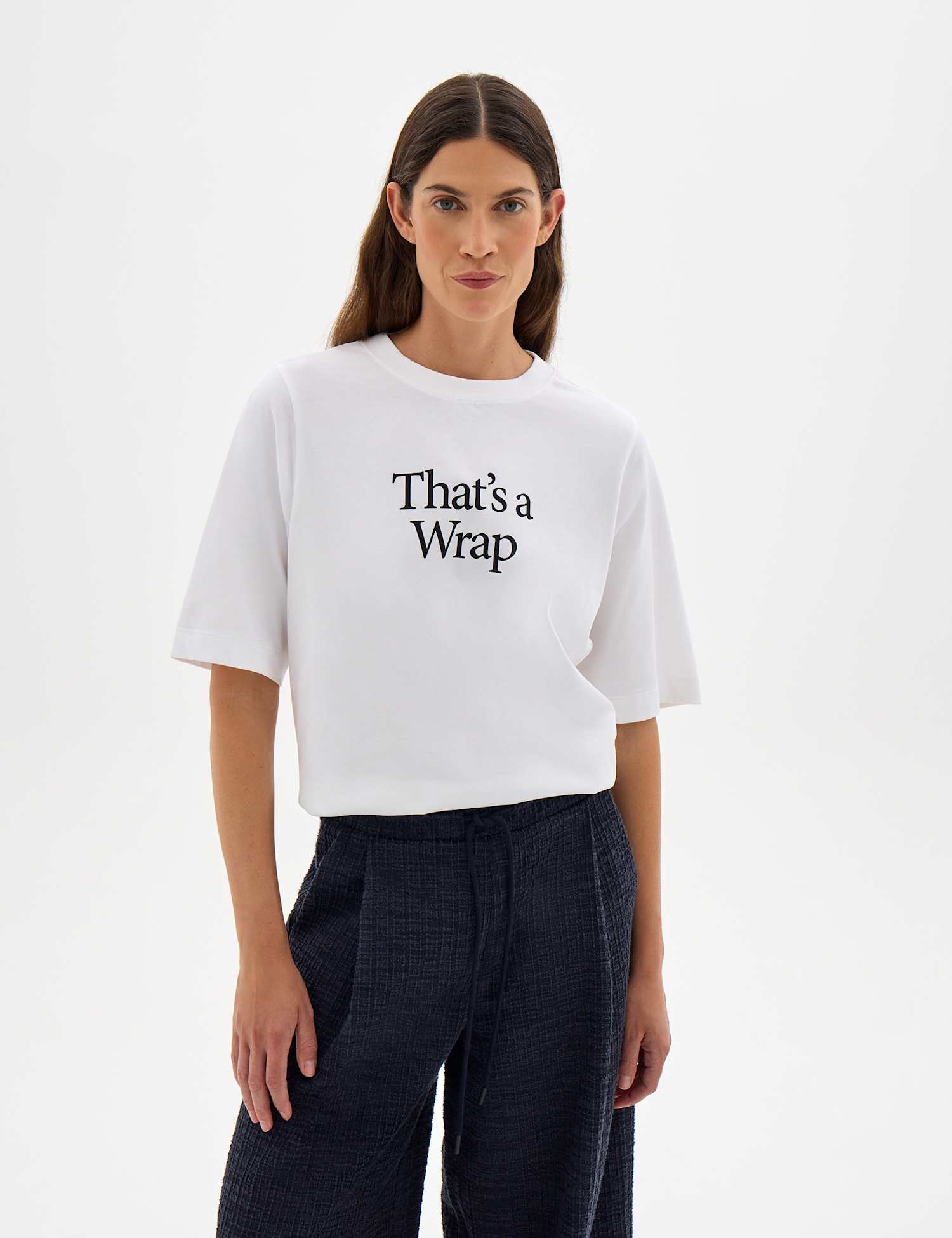 HUSH Pure Cotton Graphic T-Shirt White Mix