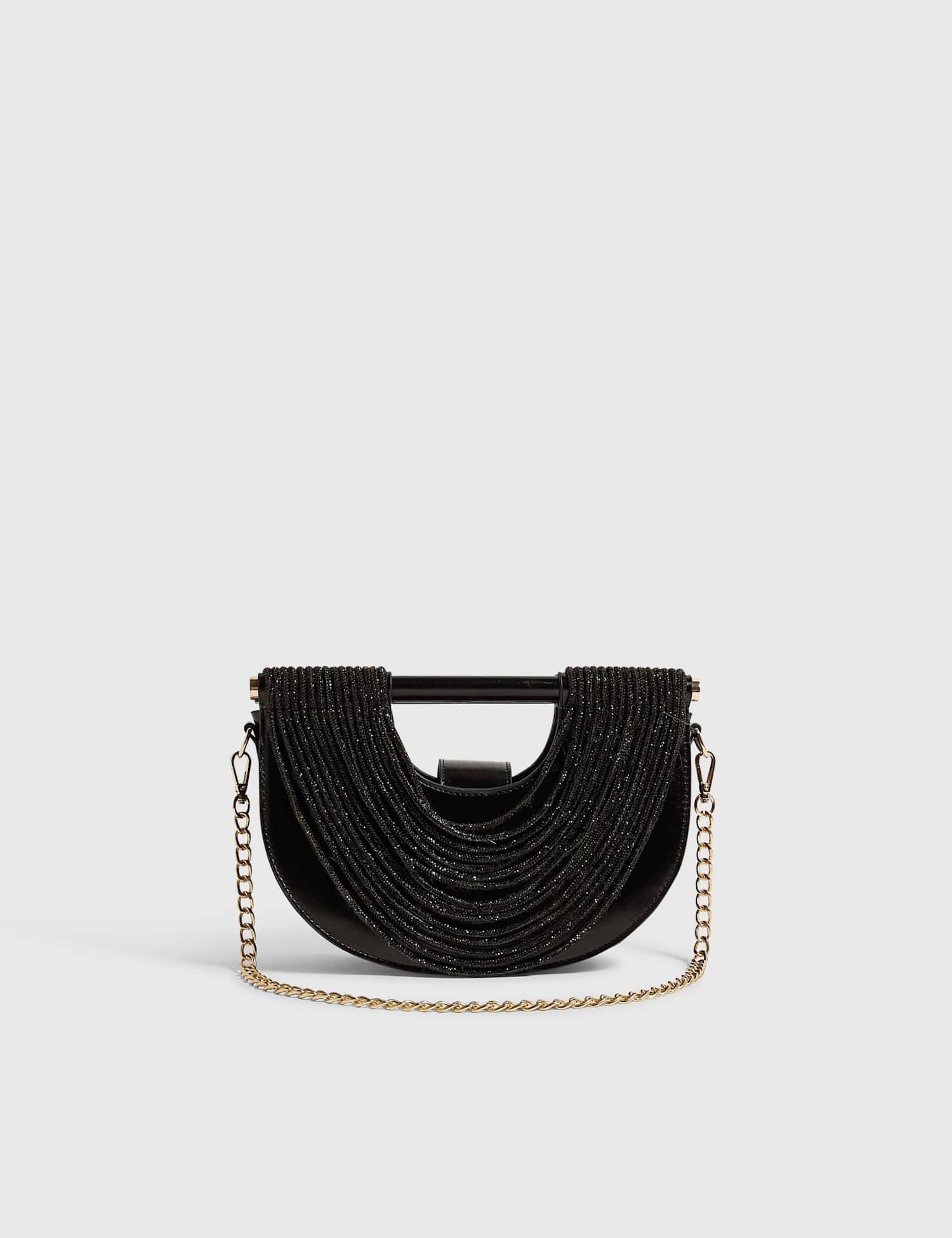 River Island Faux Leather Grab Bag Black