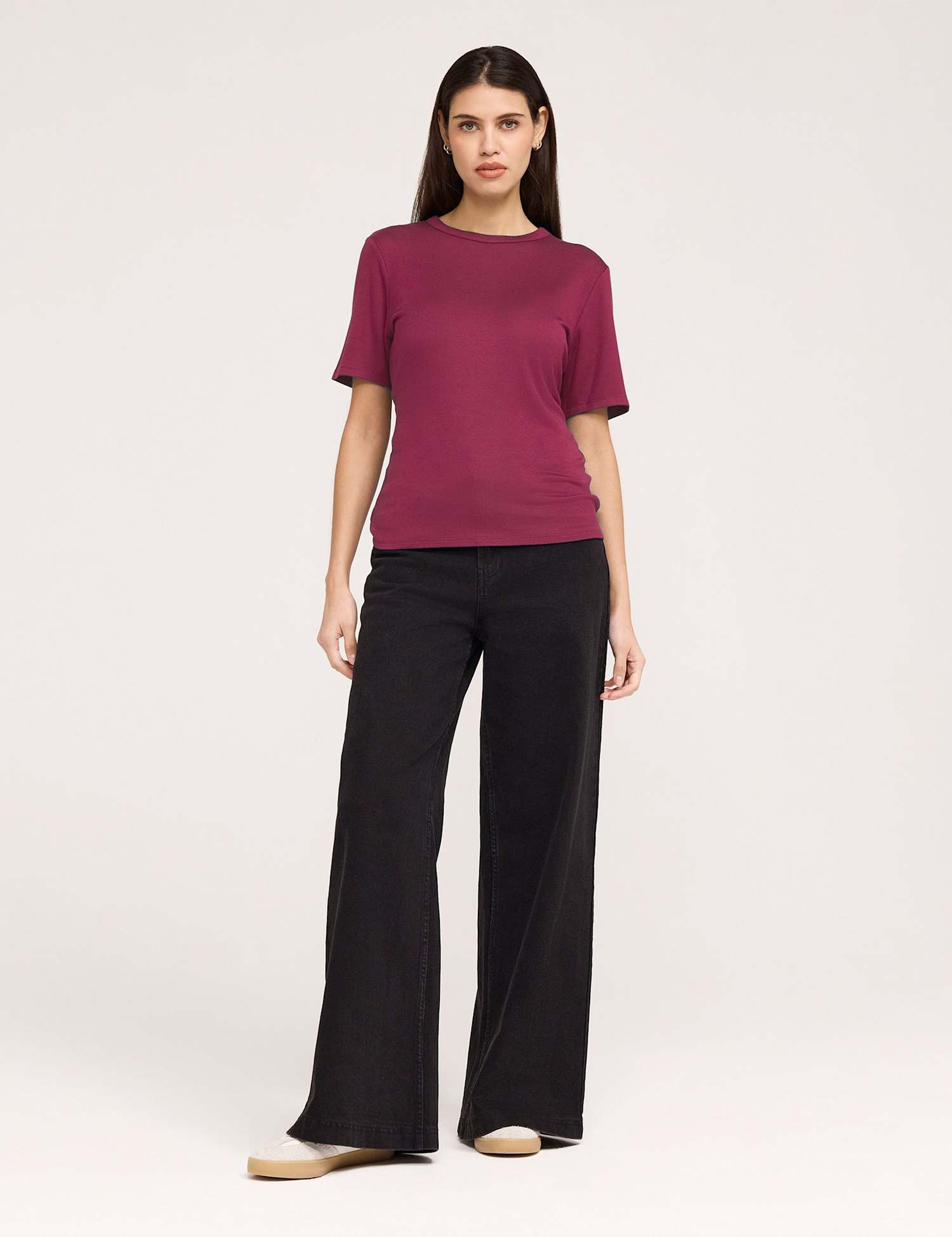 Finery London Jersey T-Shirt Pink