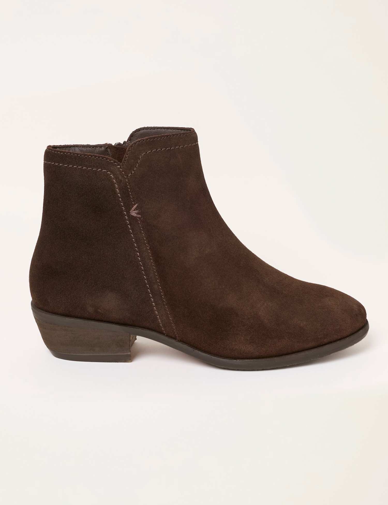 FatFace Suede Ankle Boots Chocolate