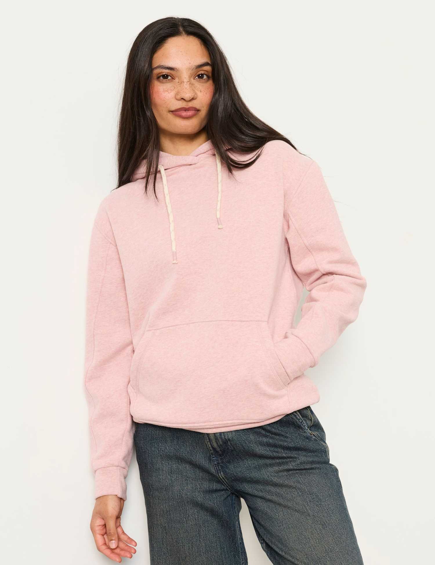 FatFace Pure Cotton Hoodie Pink