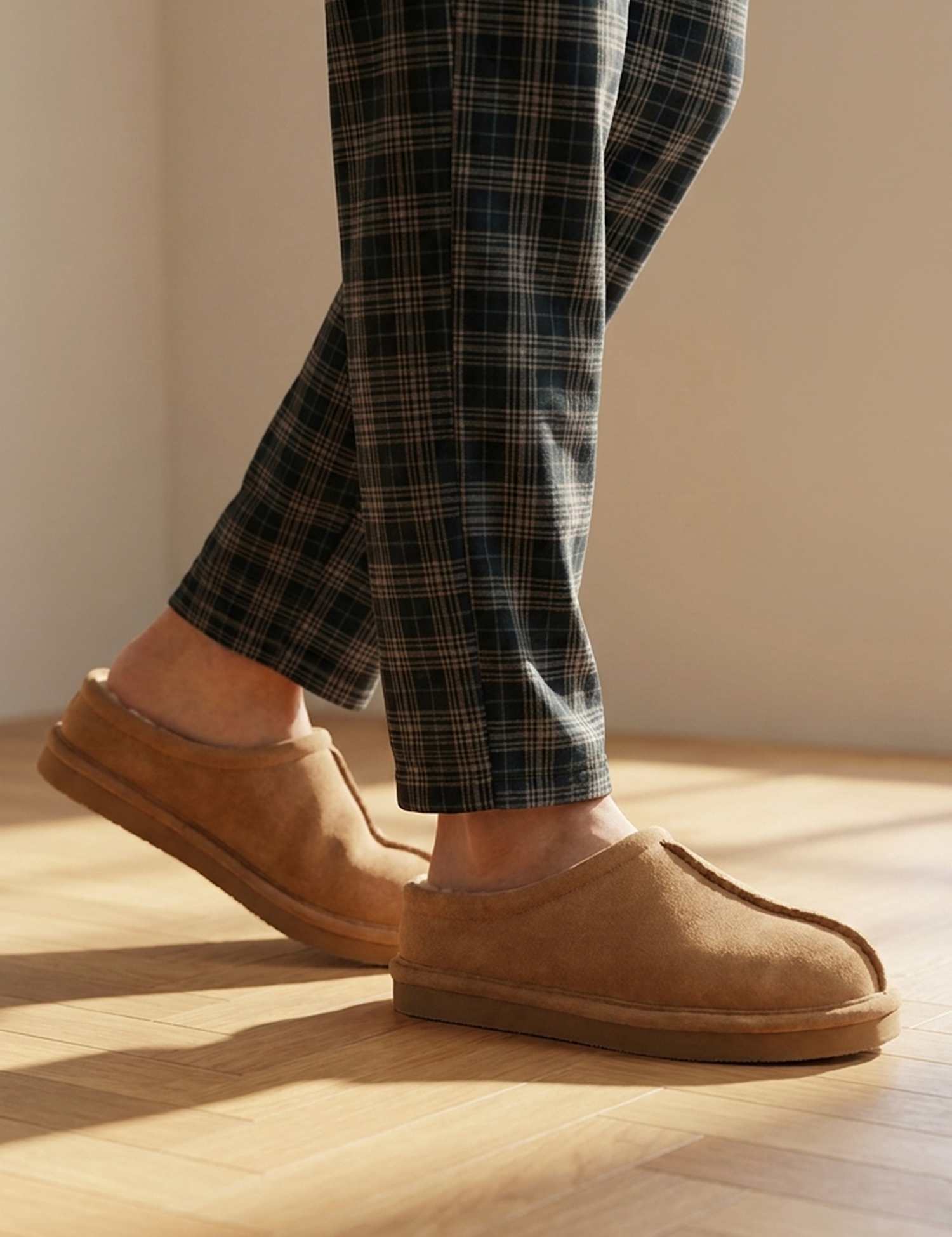 Jones Bootmaker Leather Mule Slippers Tan