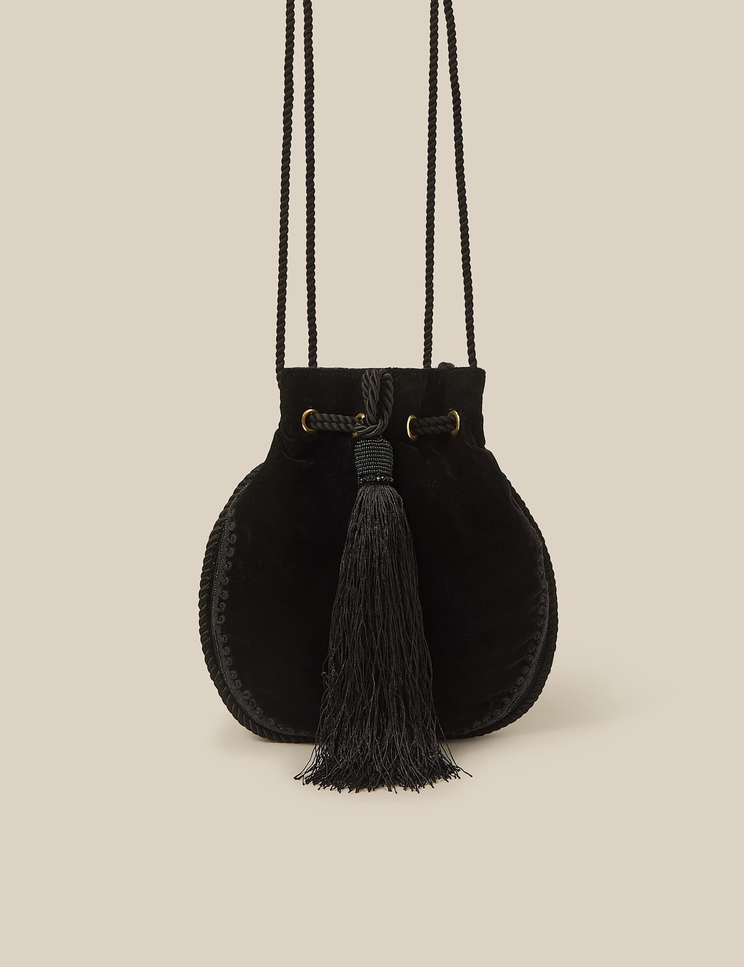 Monsoon Embellished Clutch Bag Black Mix
