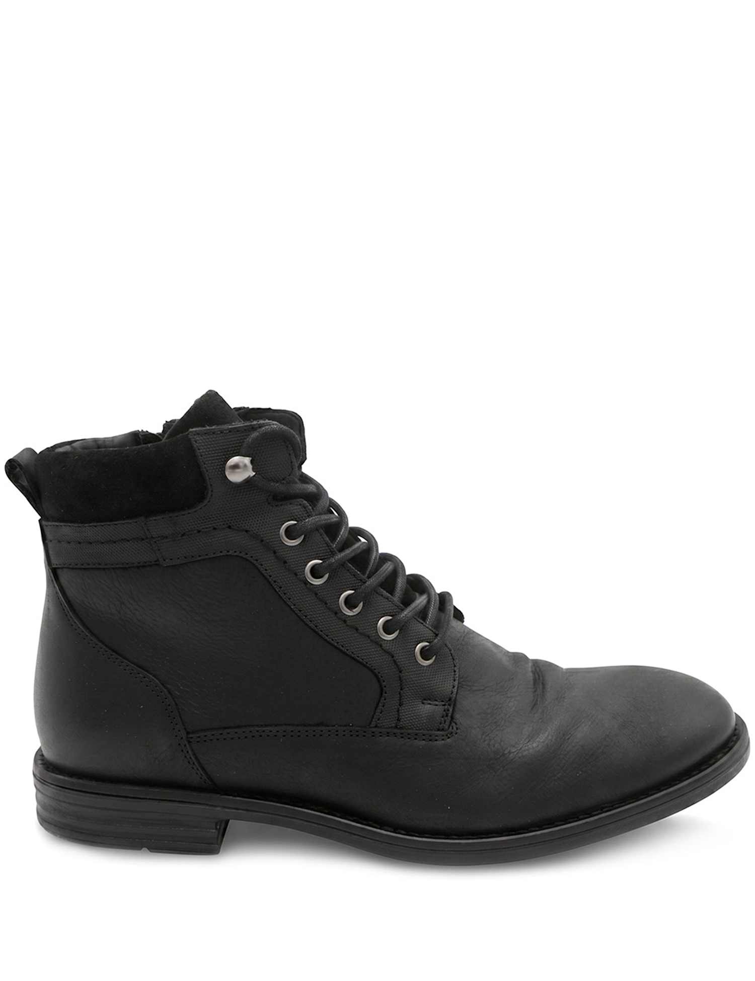 Jones Bootmaker Leather Casual Boots Black