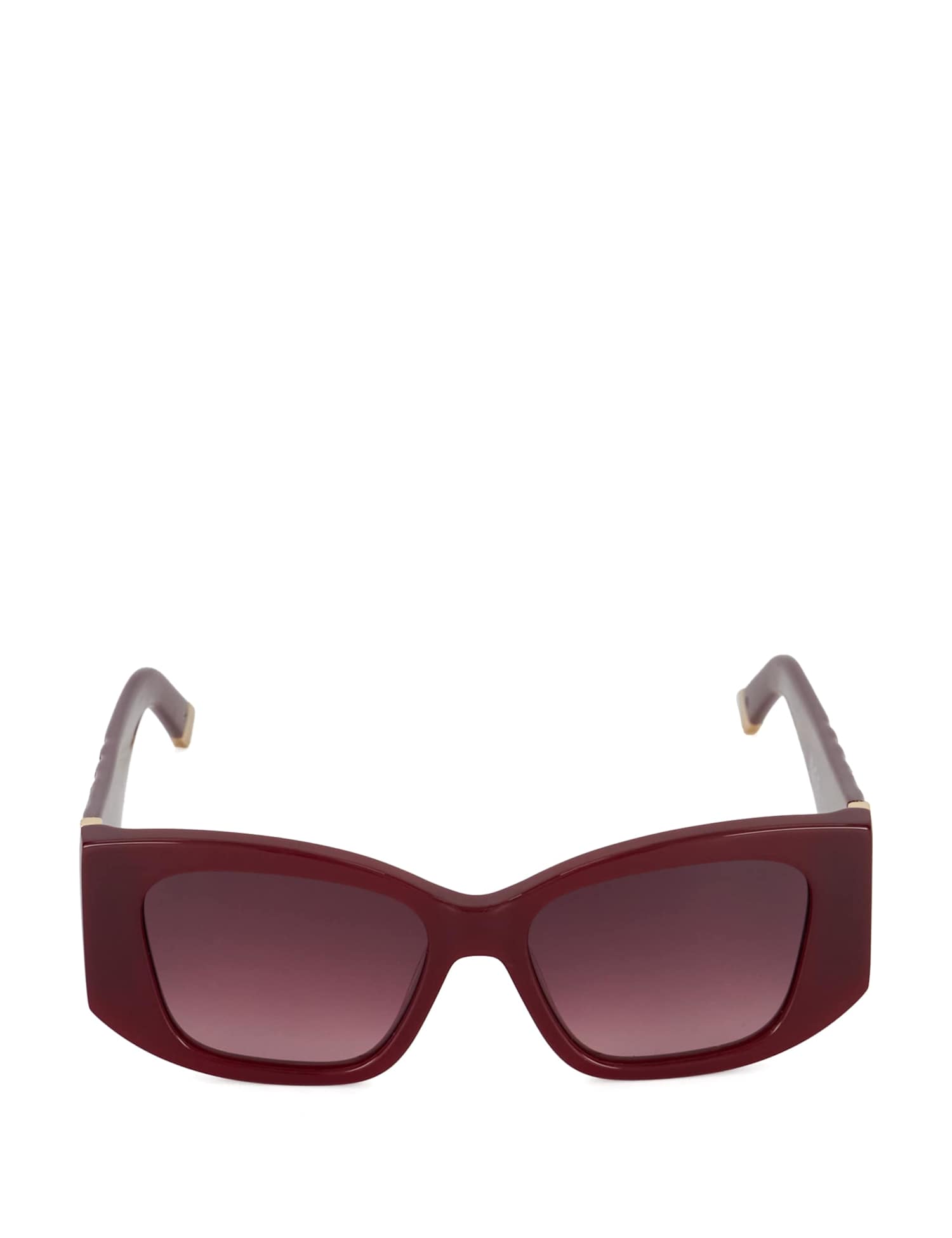 Dune London Gleam Oversized Fashion Sunglasses Burgundy