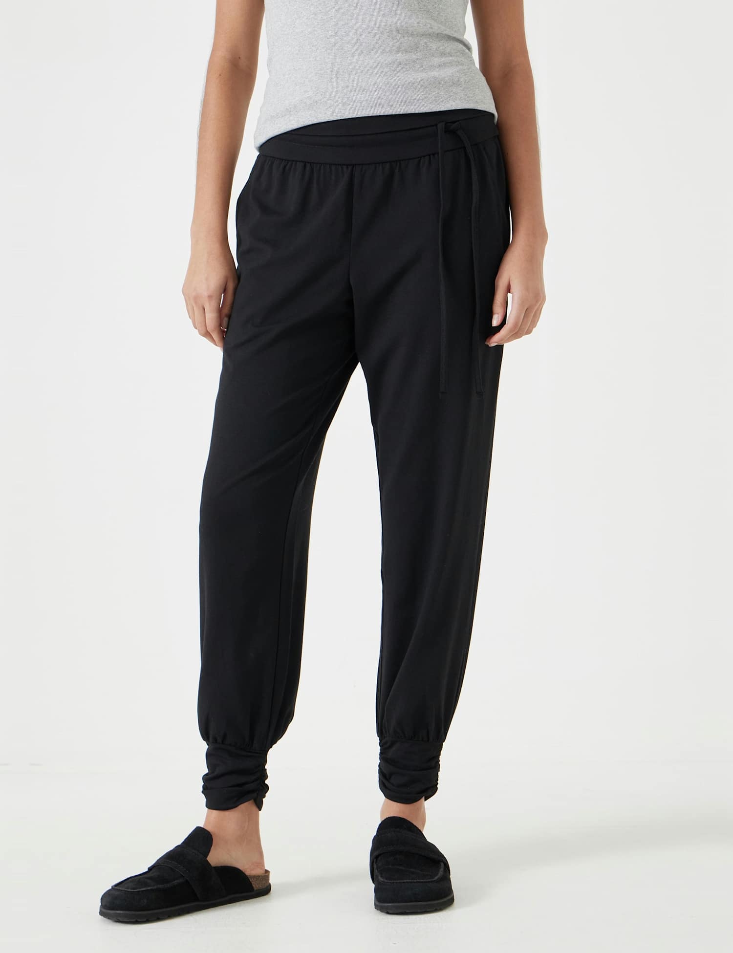 HUSH Modal Blend Cuffed Joggers Black