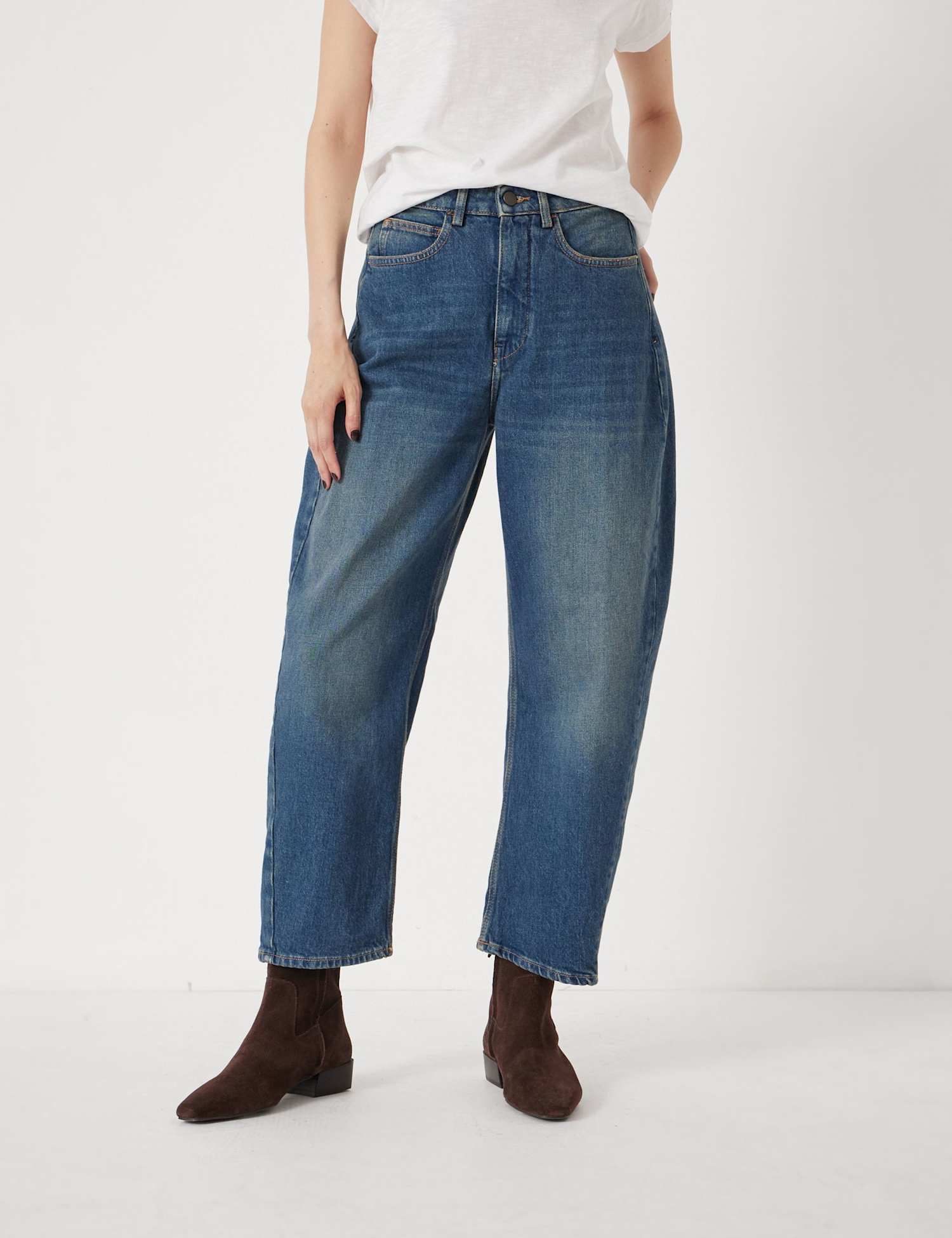 HUSH Barrel Leg Jeans Denim