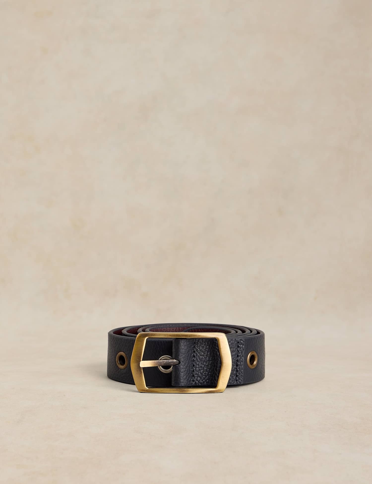 White Stuff Leather Jeans Belt Navy