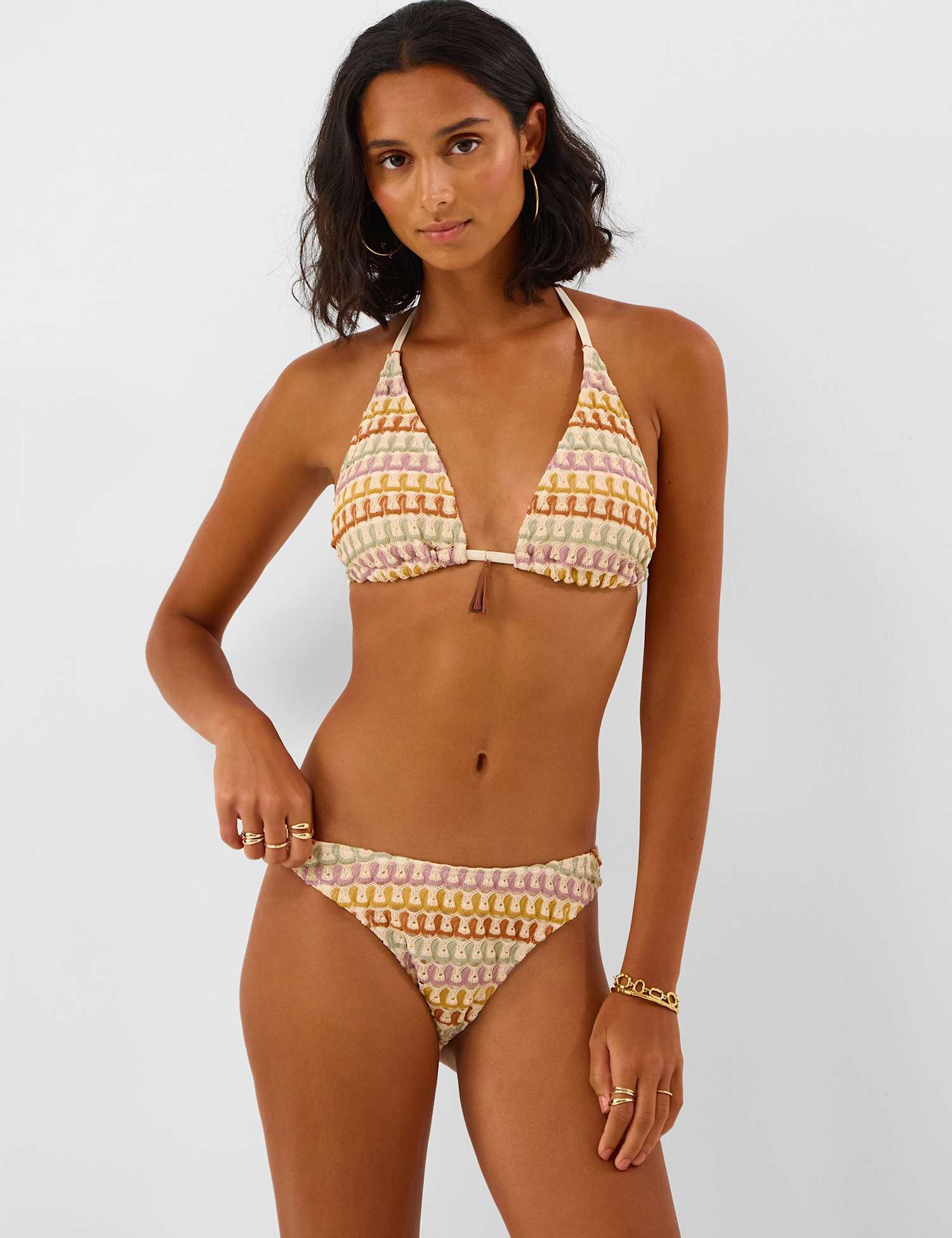 ACCESSORIZE Woven Bikini Bottoms Multi
