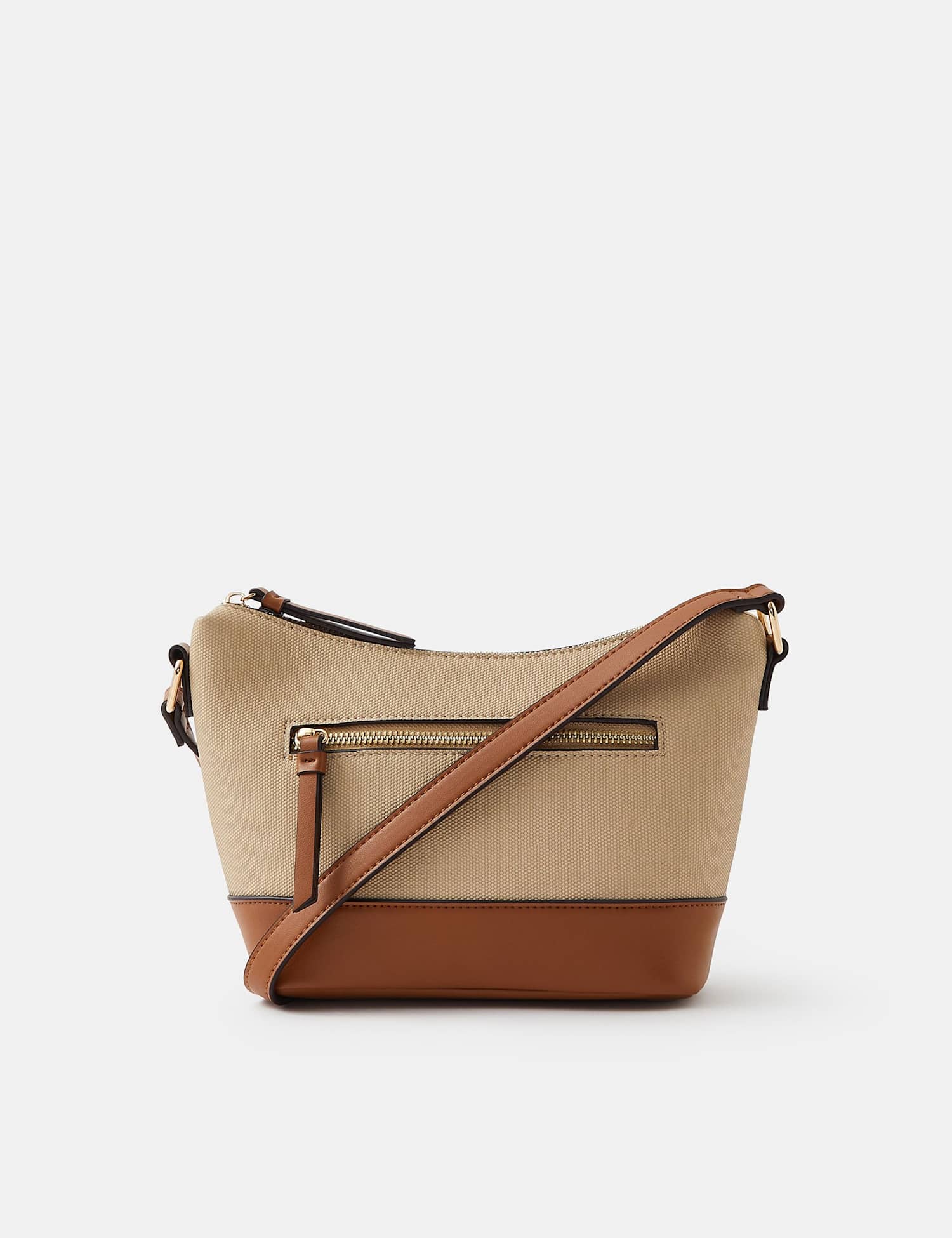 ACCESSORIZE Colour Block Cross Body Bag Tan