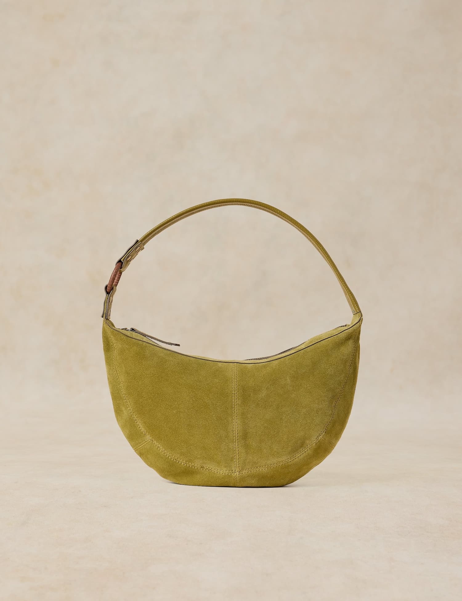 White Stuff Leather Mini Shoulder Bag Yellow