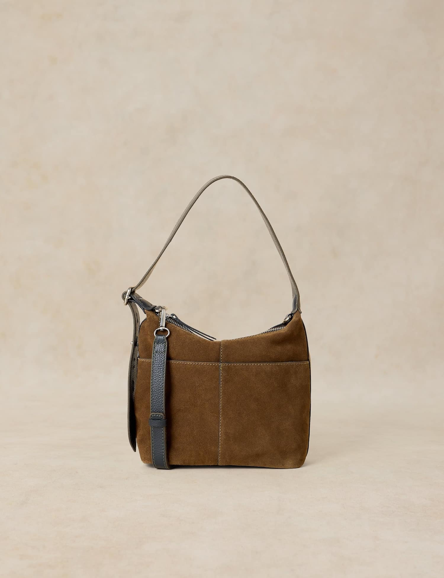 White Stuff Suede Mini Cross Body Bag Green
