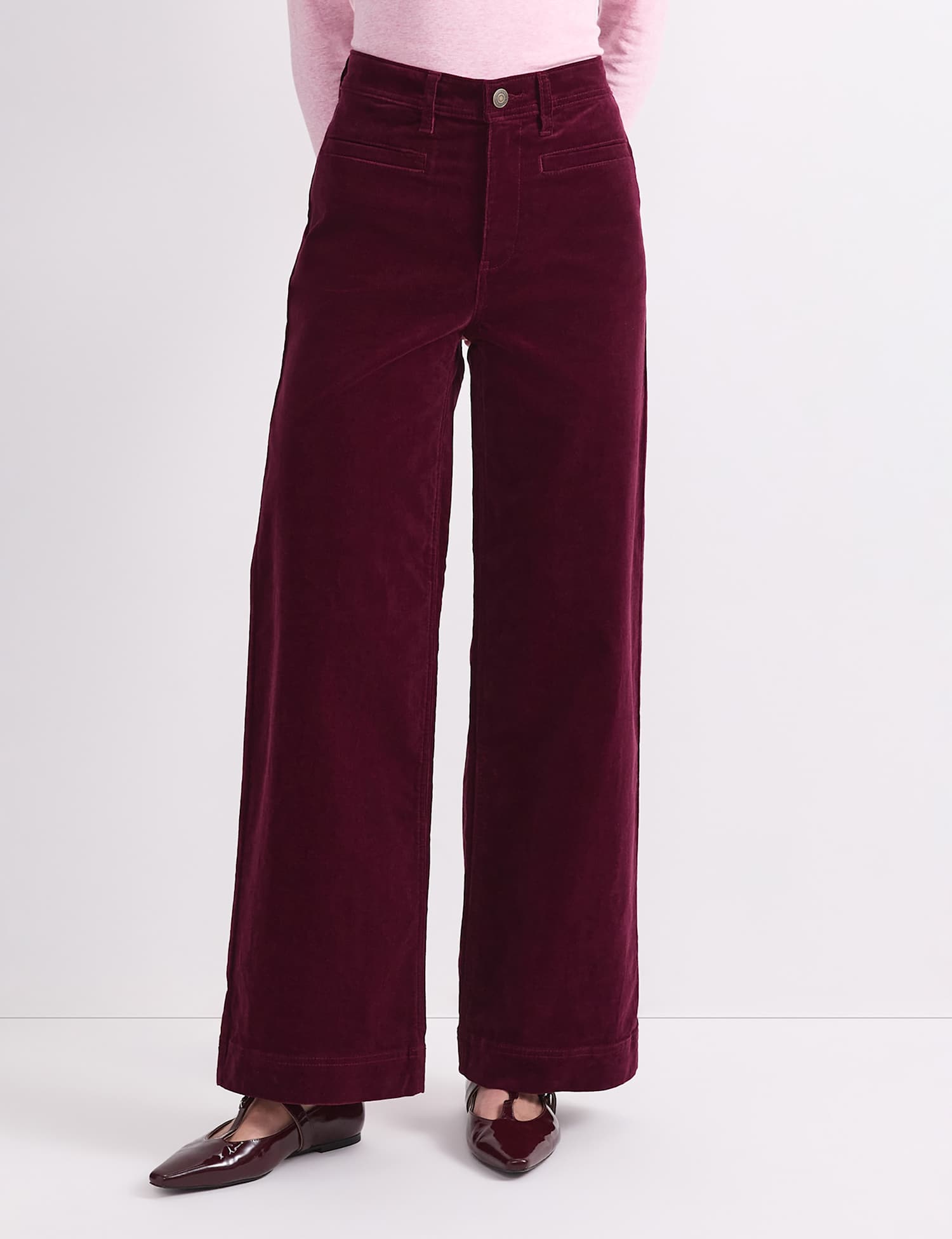 Sportscraft Cord Wide Leg Trousers Red