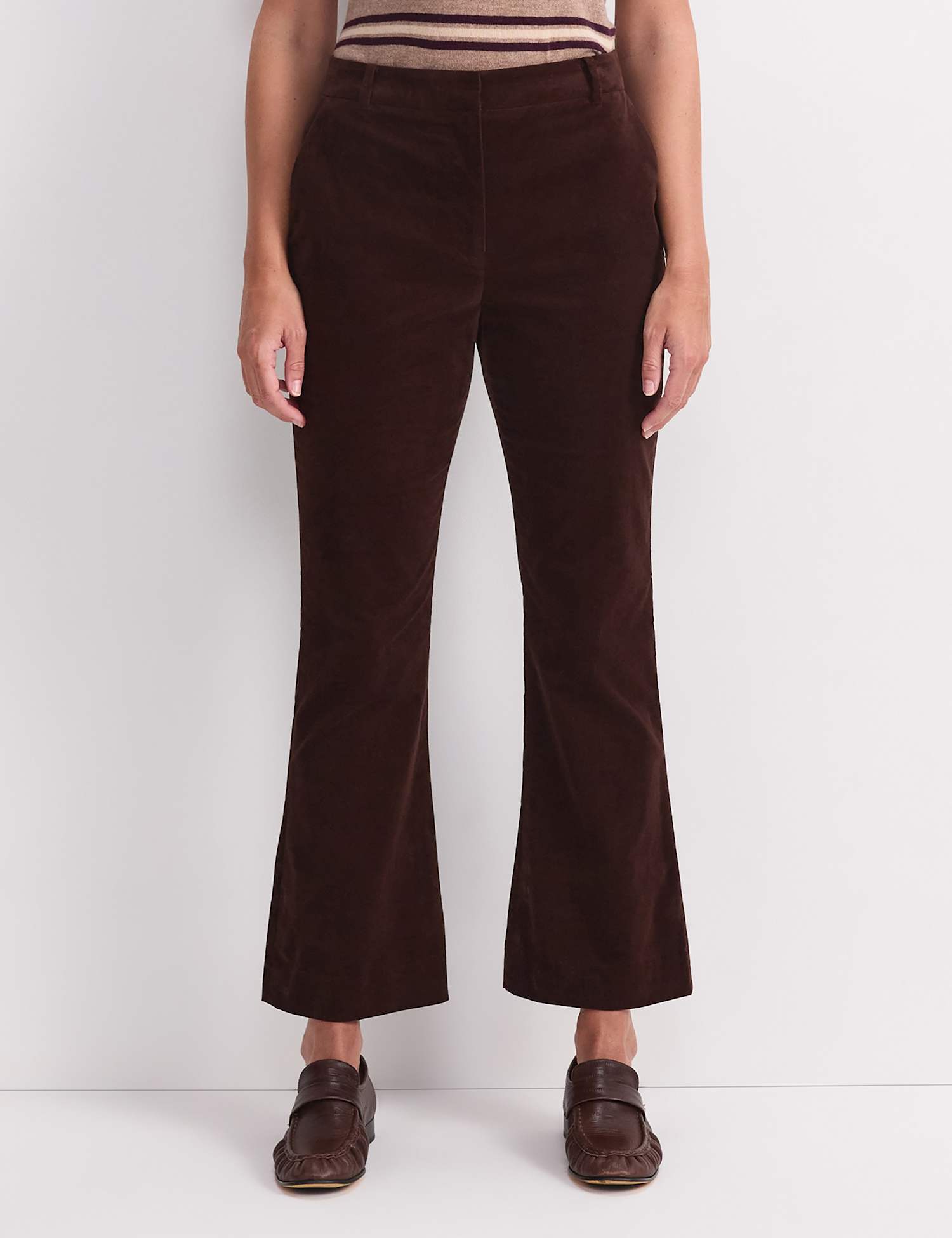 Sportscraft Cord Wide Leg Trousers Brown