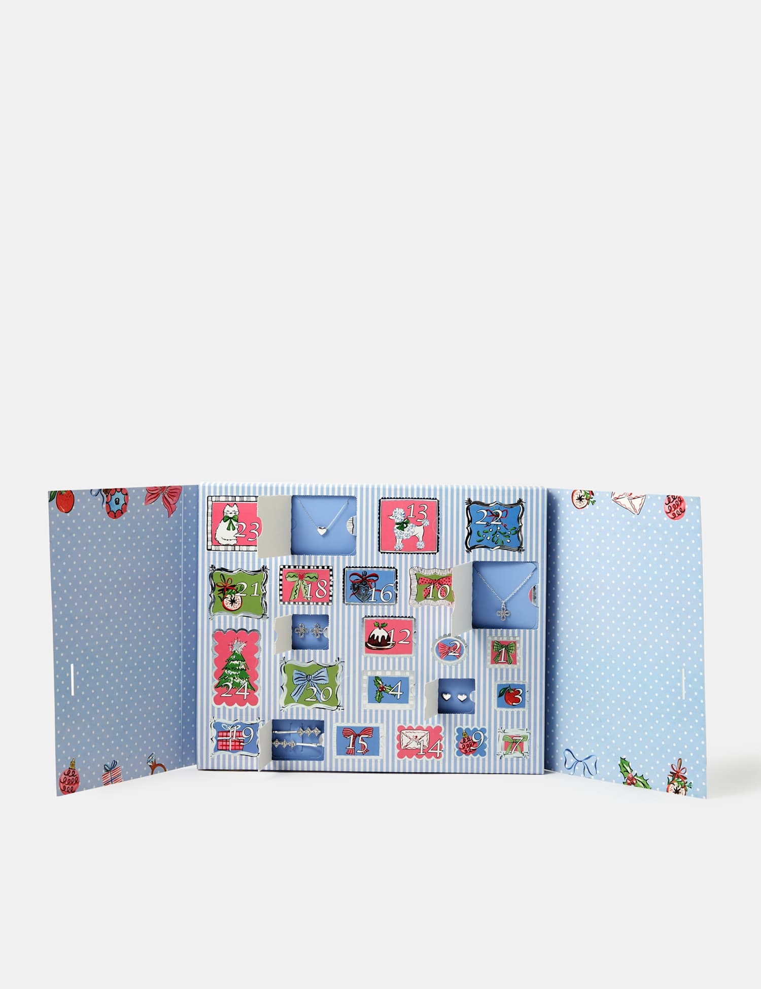 ACCESSORIZE 24 Day Christmas Jewellery Advent Calendar Silver