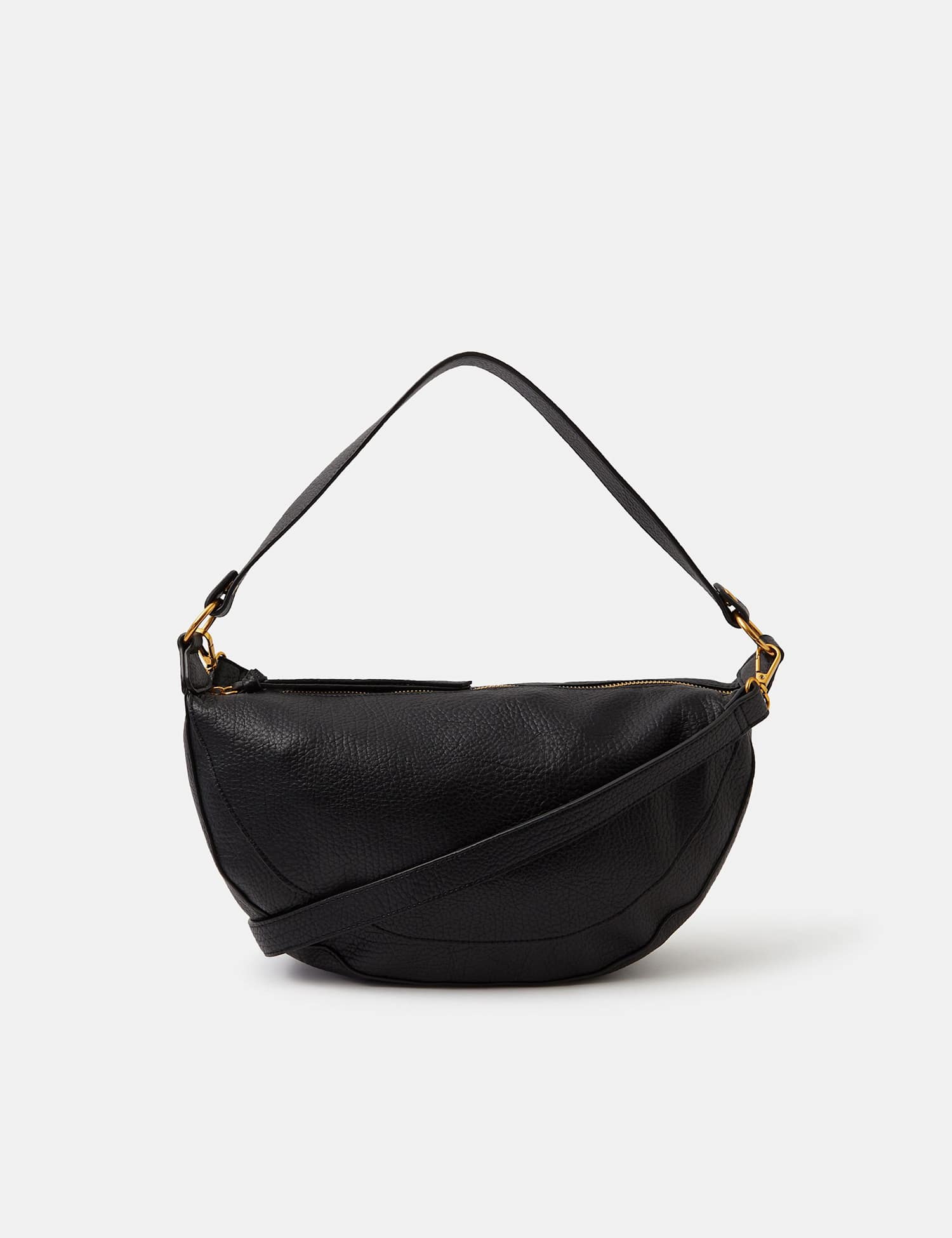 ACCESSORIZE Faux Leather Cross Body Bag Black
