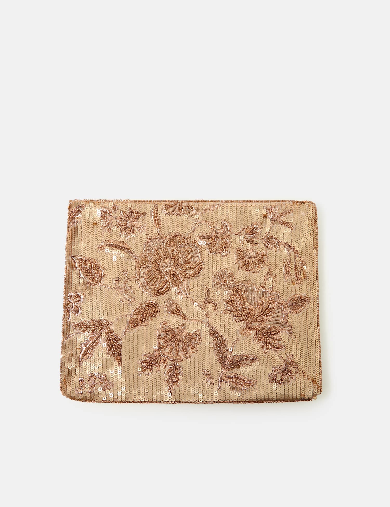 ACCESSORIZE Sequin Chain Strap Clutch Bag Gold