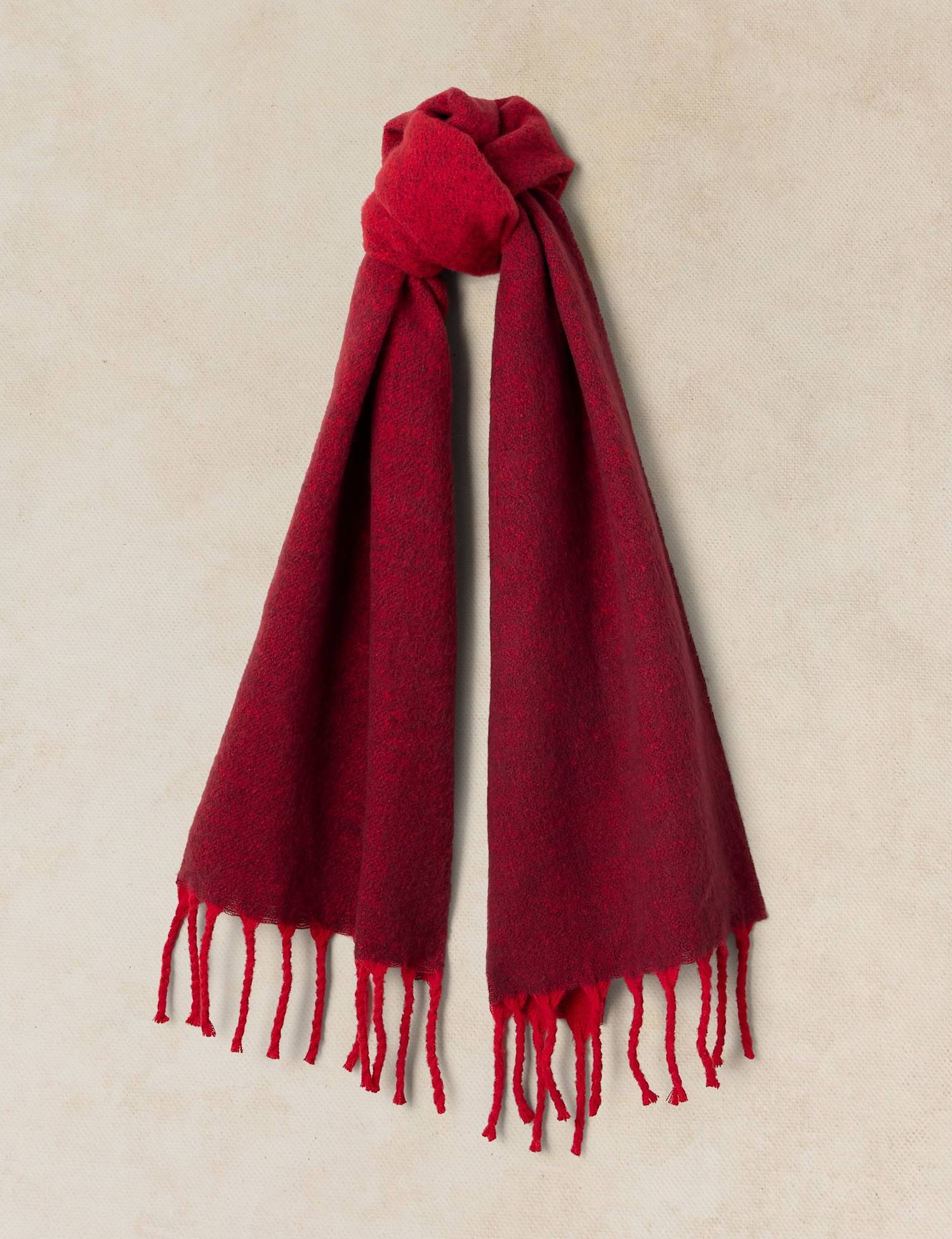 White Stuff Sarah Ombre Scarf Dark Red